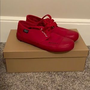 Bangs Shoes - red low tops